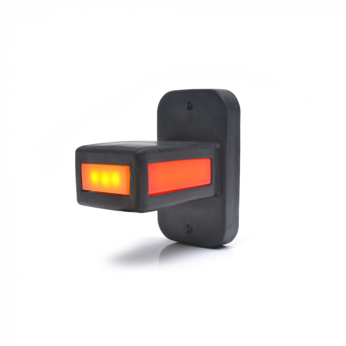 LAMPA GABARIT LED CU BRAT 1169 W168.32, 12V-24V, POZITIE ALB / ROSU / PORTOCALIU WAS [9]