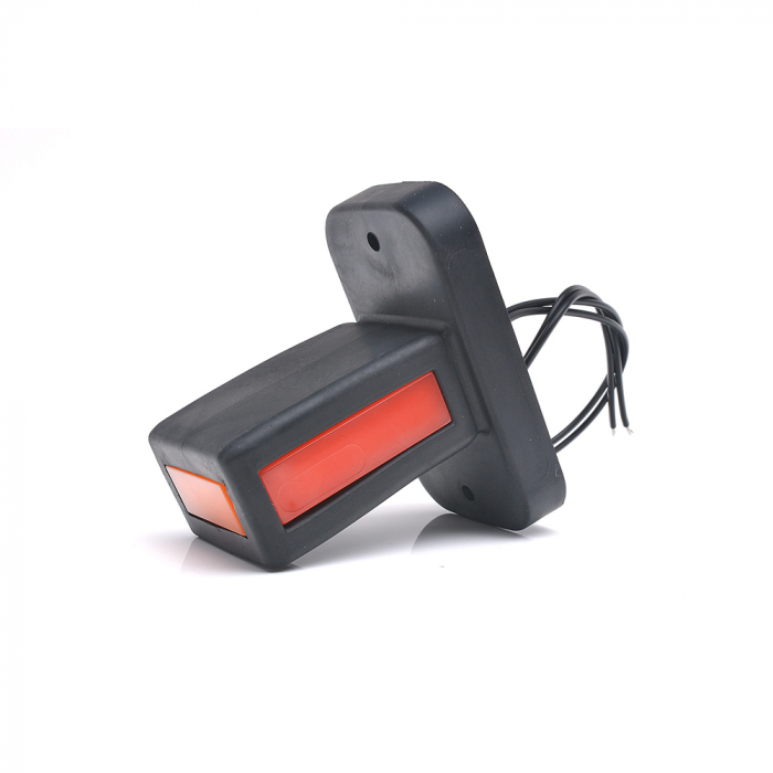 LAMPA GABARIT LED CU BRAT 1169 W168.32, 12V-24V, POZITIE ALB / ROSU / PORTOCALIU WAS [12]