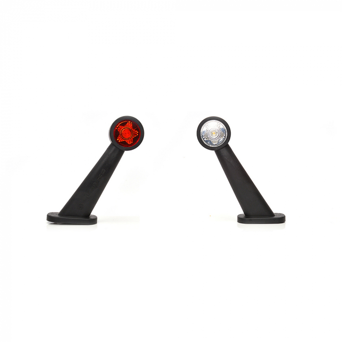LAMPA GABARIT LED CU BRAT 875L W21.3STAR, 12V-24V, POZITIE ALB / ROSU STANGA WAS [7]
