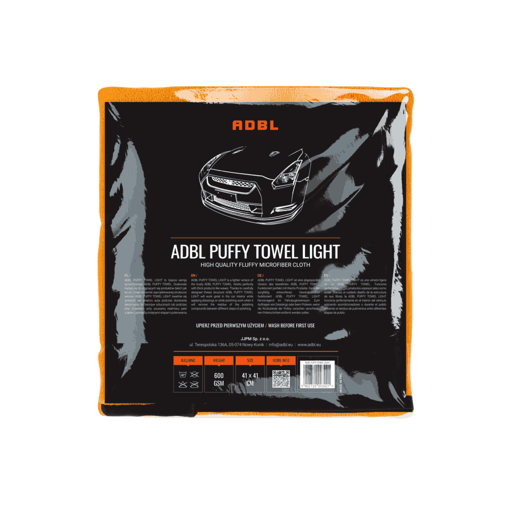 Laveta pufoasa din microfibra Adbl Puffy Towel Light 600gsm [1]