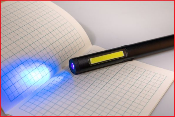 Led Cob Stripe Lampa De Inspectie 350 Lumeni Cu Led Uv Spot ?I Pointer Laser [18]