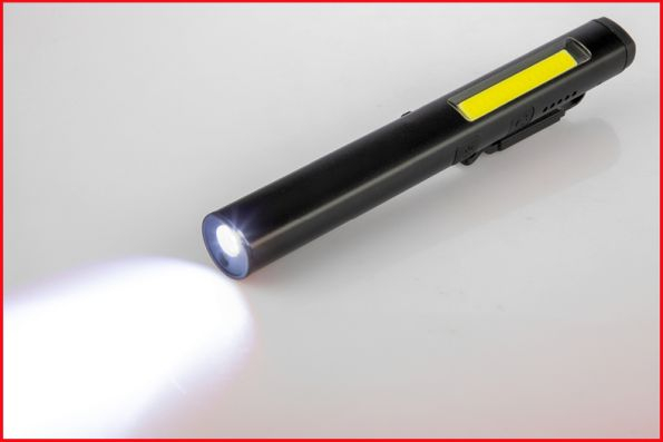 Led Cob Stripe Lampa De Inspectie 350 Lumeni Cu Led Uv Spot ?I Pointer Laser [16]