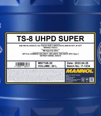 Ulei motor MANNOL TS-8 SUPER UHPD 5W-30 - 20 Litri [2]