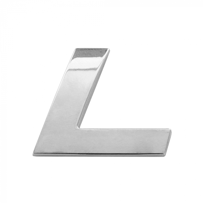 Ornament Auto 3D. Litera L. 26 Mm. Cromat [1]