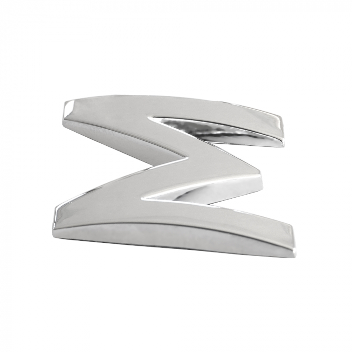 Ornament Auto 3D. Litera M. 26 Mm. Cromat [2]