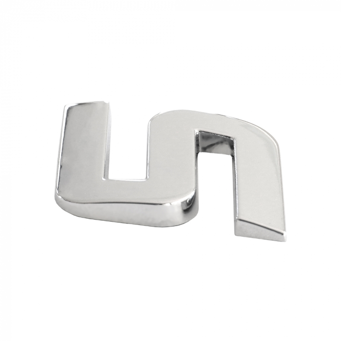 Ornament Auto 3D. Litera S. 26 Mm. Cromat [3]