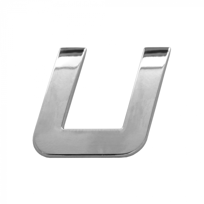 Ornament Auto 3D. Litera U. 26 Mm. Cromat [1]