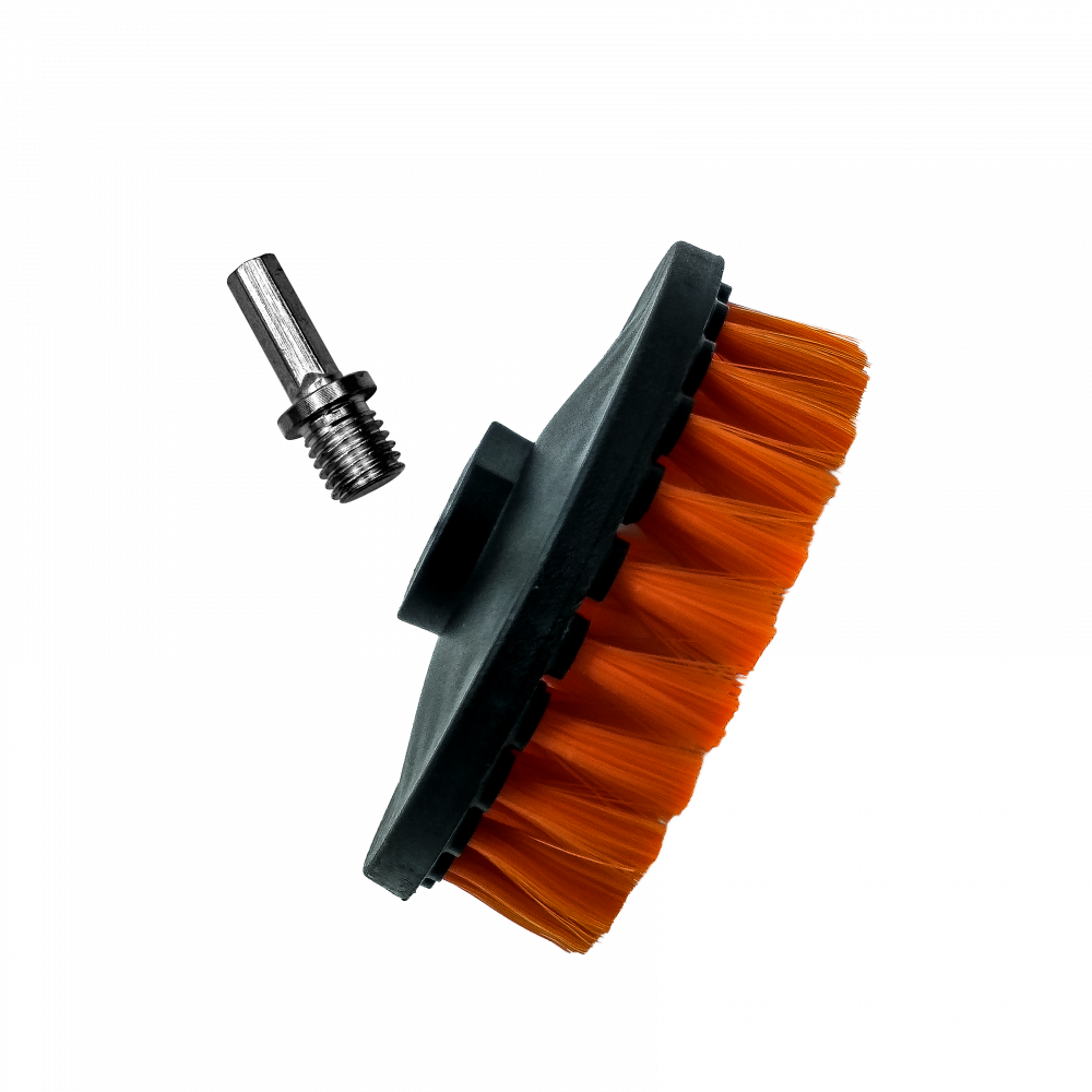 Perie moale textil cu adaptor bormasina Adbl Twister Soft, 125mm [1]
