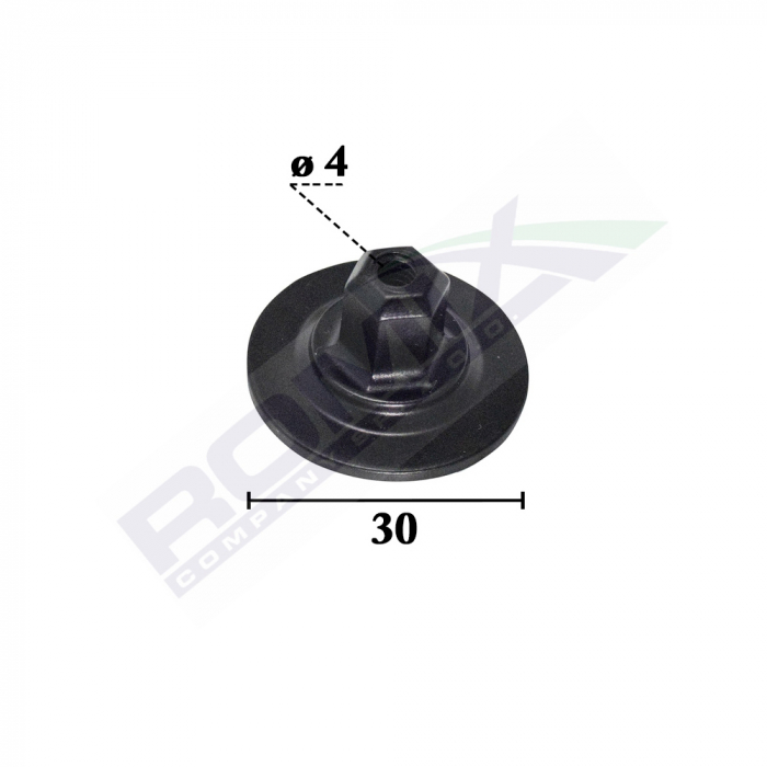 Piulita Fixare Elemente Capota Pentru Grup Vag 4X30Mm Negru - Set 10 Buc [2]