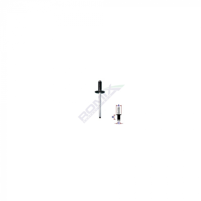 Popnit Universal Negru 48Mm Set 10 Buc [2]
