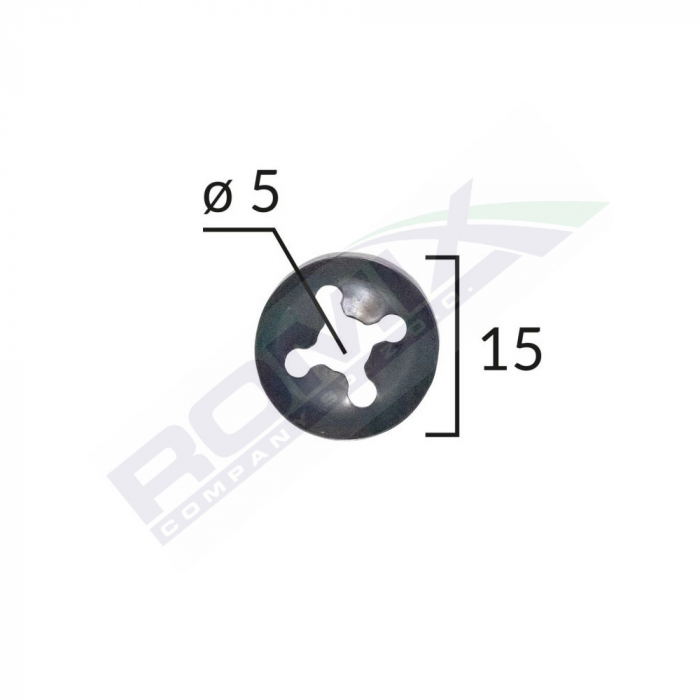 Saiba Fixare Tapiterie Universal - Negru - 15Mm Set 25 Buc [2]