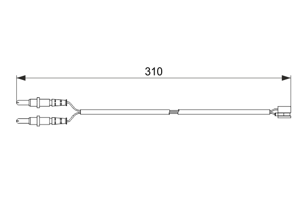 Senzor uzura placute frana BOSCH 1987474519 [2]
