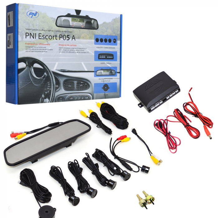 Senzori Parcare Afisaj Oglinda Pni P05 A Si Camera Mers Inapoi [1]