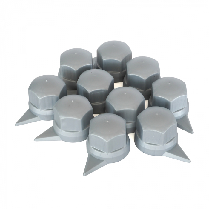 Set 10 Bucati Capac Plastic Pentru Prezon Roata Cu Indicator 33 Mm Gri 41 Mm [4]