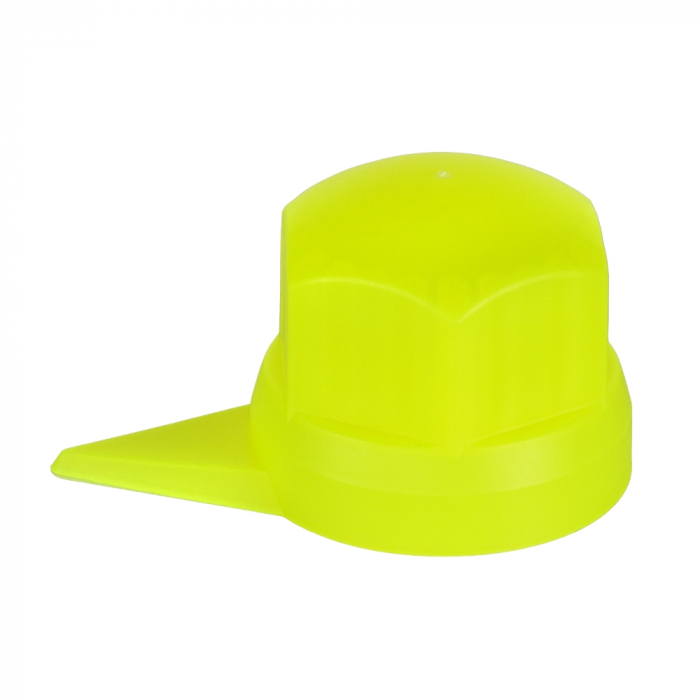 Set 10 Bucati Capac Plastic Pentru Prezon Roata Cu Indicator 33 Mm Neon Galben 41 Mm [5]
