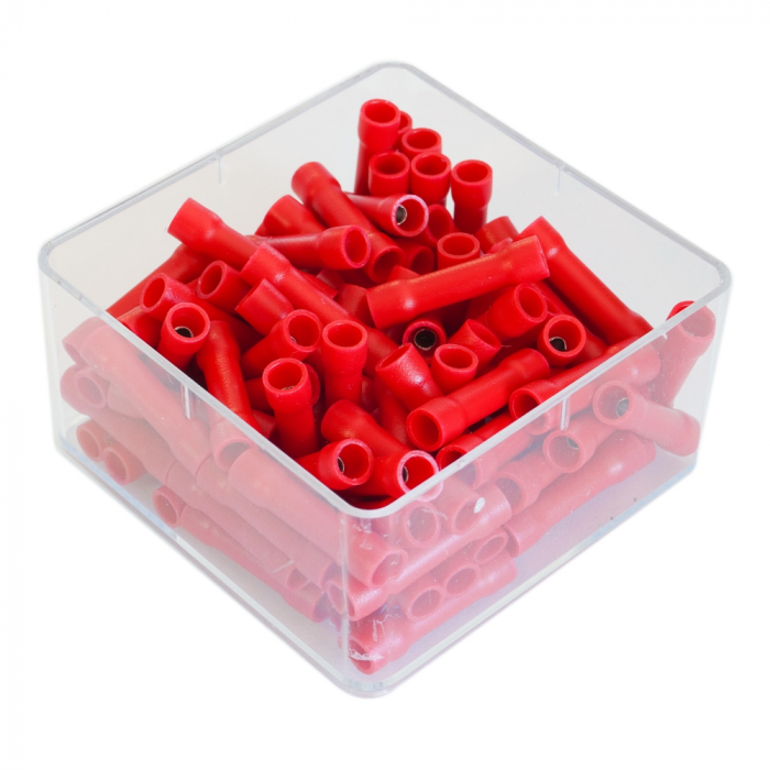 Set 100 Mansoane Electrice Izolate Total Rosii Cilindric 4Mm [2]