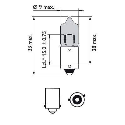 Set 2 Becuri 12V H6W Bax9S (Blister) White Vision Ultra Philips [3]