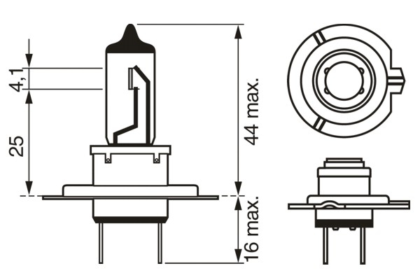 Set 2 Becuri 12V H7 55W Pure Light Bosch [1]
