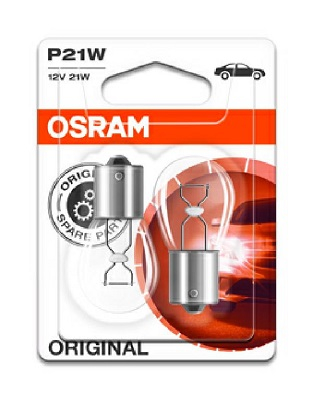 Set 2 Becuri 12V P21W Original Blister Osram [1]