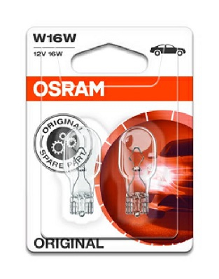 Set 2 Becuri 12V W16W Original Blister Osram [2]