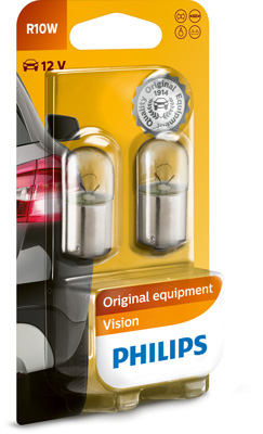 Set 2 Becuri Auxiliare R10W 12V (Blister) Vision Philips [3]