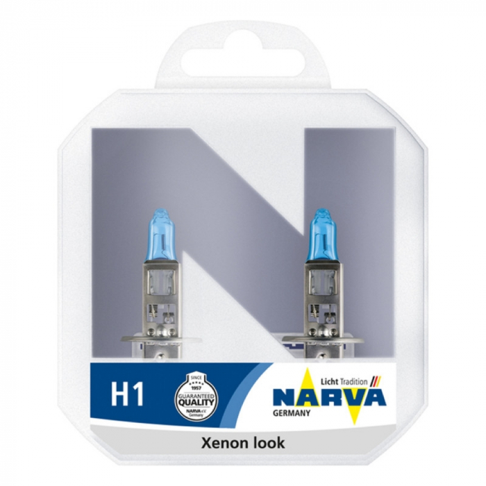 Set 2 Becuri Far H1 55W 12V Range Power White Narva [1]
