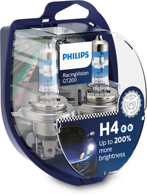 Set 2 Becuri Far H4 60/55W 12V Racing Vision Gt200 Philips [2]