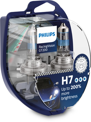 Set 2 Becuri Far H7 55W 12V Racing Vision Gt200 Philips [2]