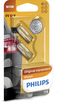 Set 2 Becuri Fara Soclu W5W 12V Philips(Blister) [3]