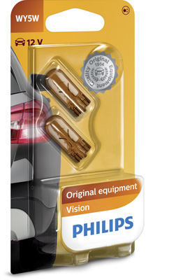 Set 2 Becuri Fara Soclu Wy5W 12V Philips [3]