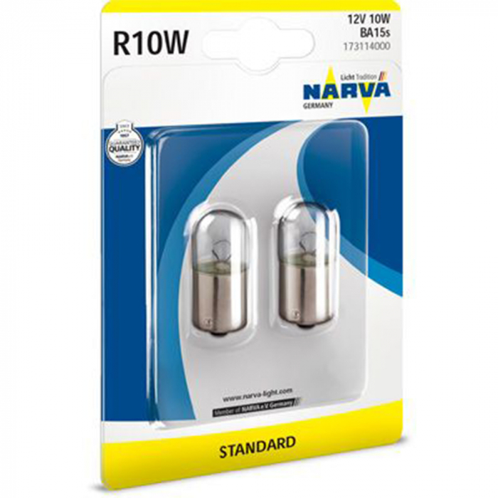 Set 2 Becuri R10W 12V Blister Narva [2]