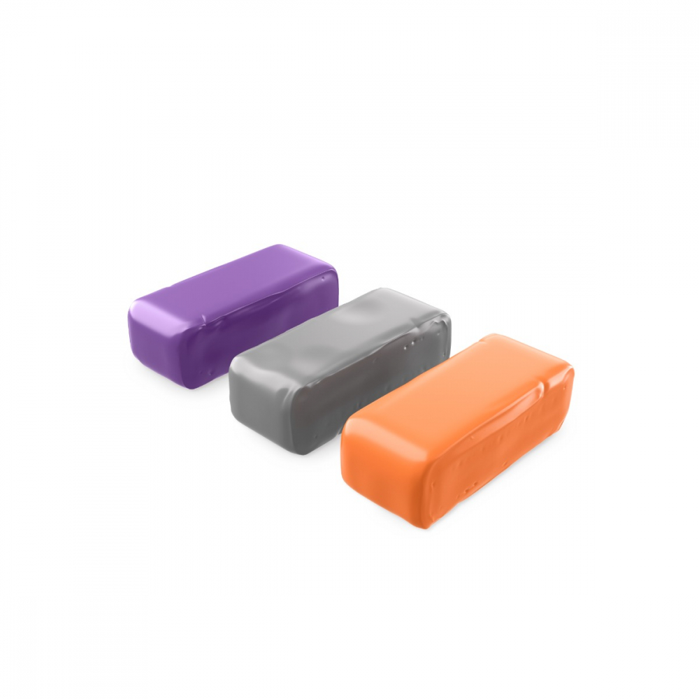 Set argila decontaminare agresiva/medie/blanda ADBL Clay Bar Rainbow Set 150g 3 bucati [4]