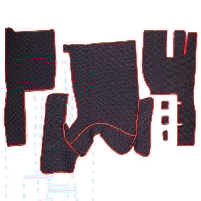 Set Covorase Piele Ecologica Truck Umbrella Pentru Volvo Fh12 Euro 5 Automat, Negru [2]