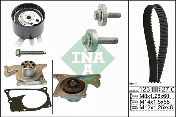 Set distributie + pompa de apa INA 530019732 [1]