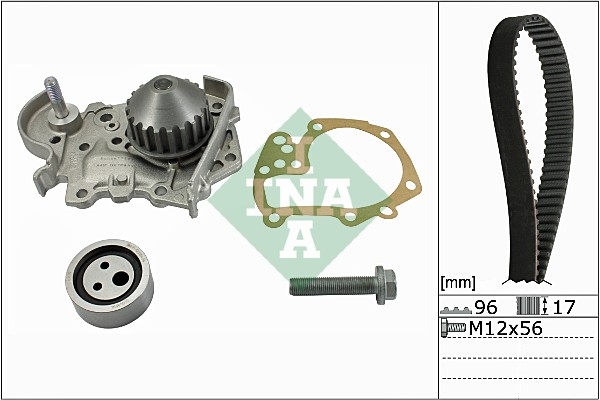 Set distributie + pompa de apa log./sand. 1.4/1.6 INA 530019131 [1]