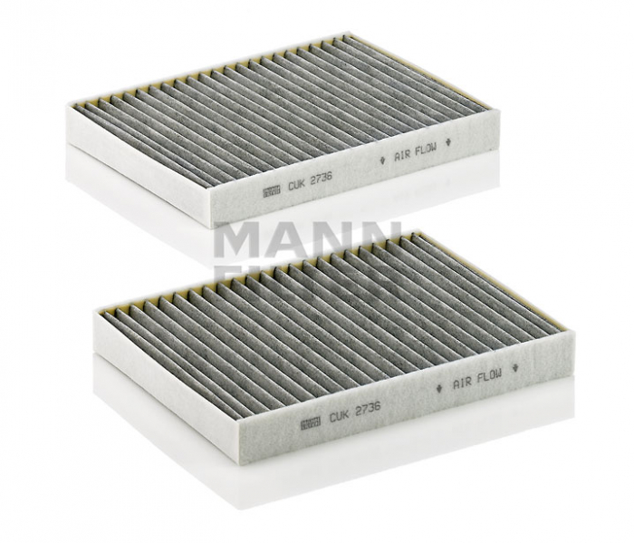 Set Filtre Habitaclu Carbon Activ Mann-Filter CUK2736-2 [2]