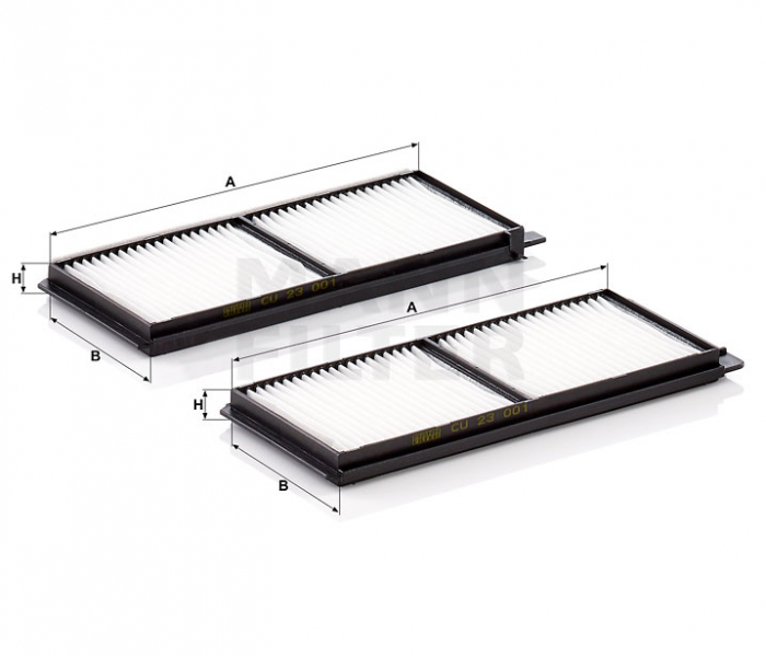 Set Filtre Habitaclu Mann-Filter CU23001-2 [1]