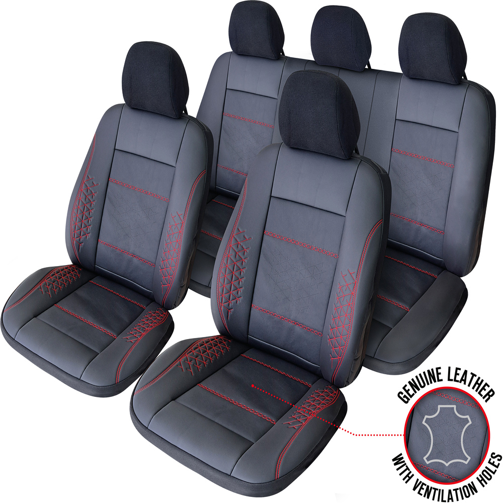 SET HUSE SCAUN EXCLUSIVE LEATHER ATLAS NEGRU UMB-R [1]