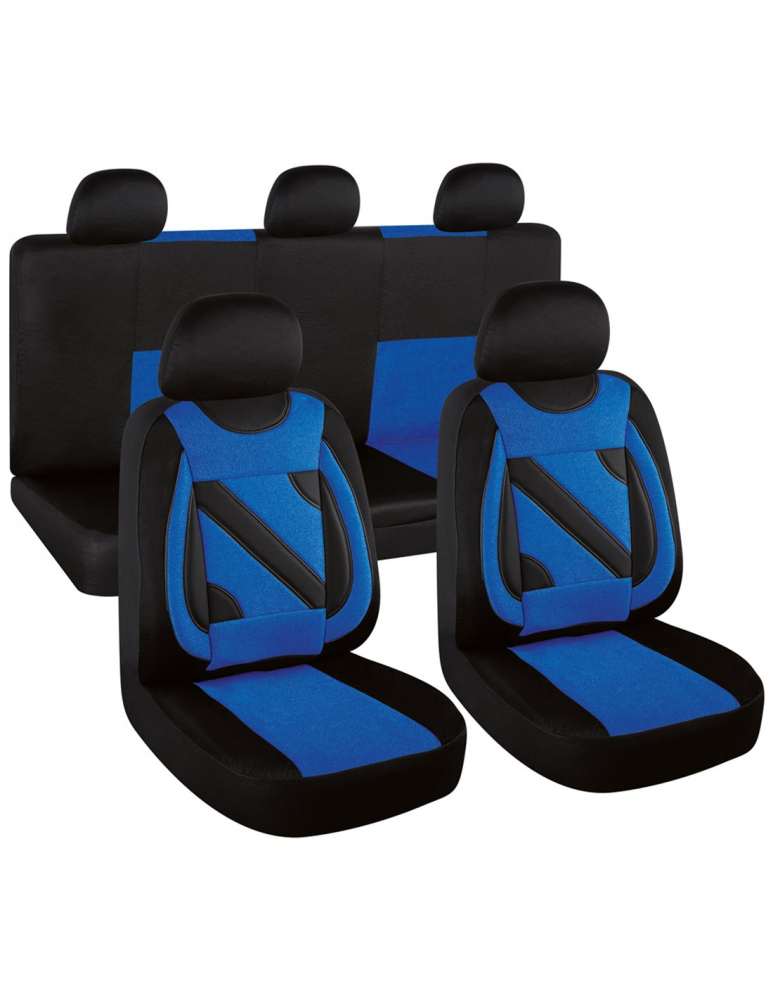 Set Huse Scaun Nero Albastru [1]
