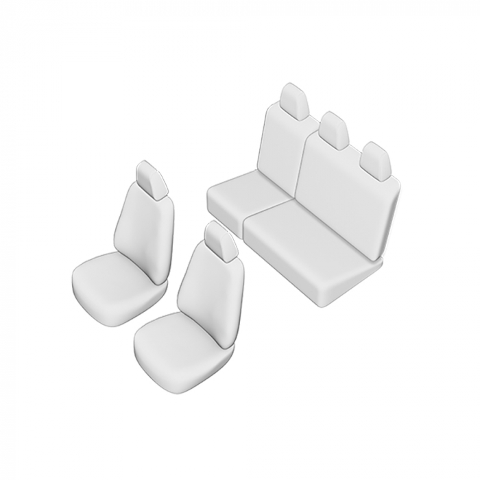 Set Huse Scaun Umbrella Pentru Vw Caddy 2004-2015 (Bancheta Fractionata) [5]