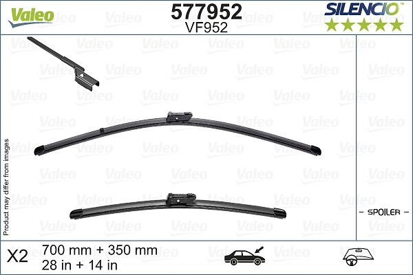 SET LAMELE STERGATOR PARBRIZ 700/350 MM [15]