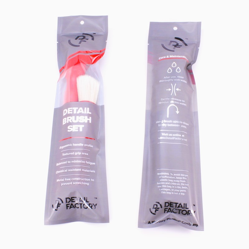 Set pensule detailing din par natural Detail Factory Boar Detailing Brush, 2 bucati [4]
