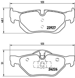 Placute frana BREMBO P06038 [2]