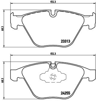 Placute frana BREMBO P06055 [2]