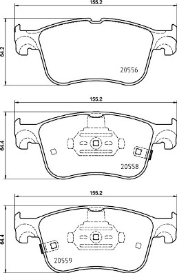 Placute frana BREMBO P24218 [1]