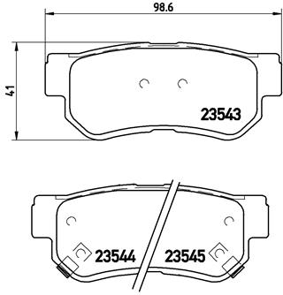 Placute frana BREMBO P30014 [2]