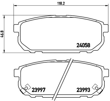 Placute frana BREMBO P30023 [1]