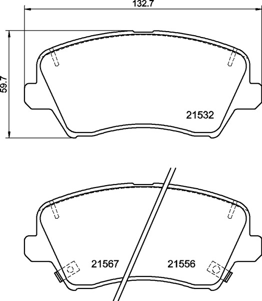 Placute frana BREMBO P30123 [2]
