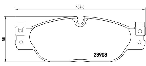 Placute frana BREMBO P36021 [1]