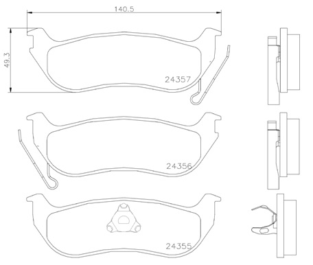 Placute frana BREMBO P37009 [2]